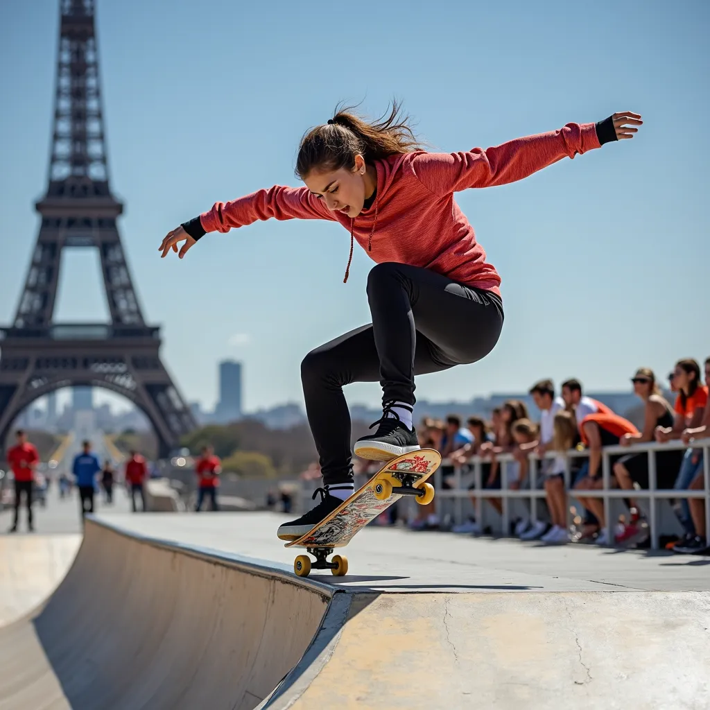 womens street skateboarding final in Paris Olympics 2024